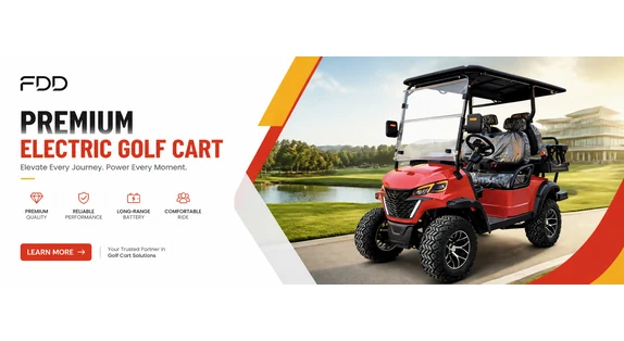 battery9 FDD Logistics golf cart 1