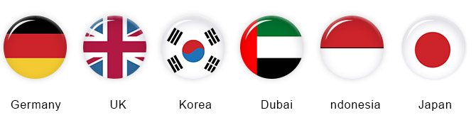 Shipping destinations: Germany, UK, Korea, Dubai, Indonesia and Japan